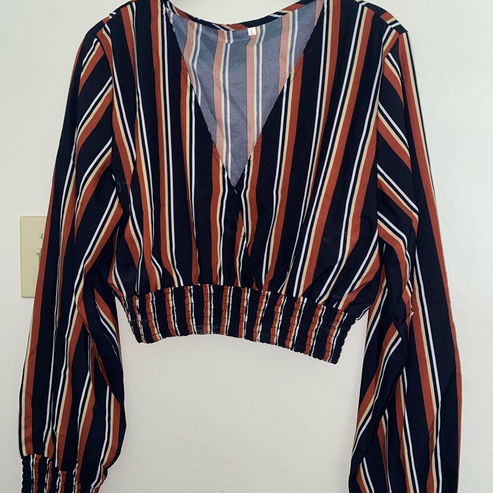 Stripped Crop Top shirt